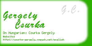 gergely csurka business card
